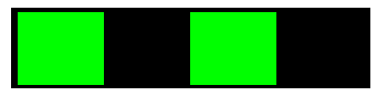 feu vert isophase d'une marque latérale babord